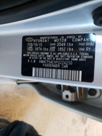 2015 HYUNDAI ACCENT GS KMHCT5AEXFU224210