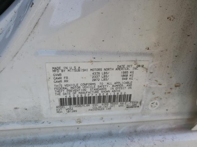 2011 MITSUBISHI GALANT FE 4A32B2FFXBE013092