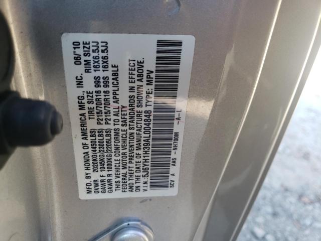 2010 HONDA ELEMENT LX 5J6YH1H39AL004848