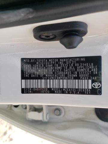 2021 TOYOTA COR 5YFS4MCE8MP096158