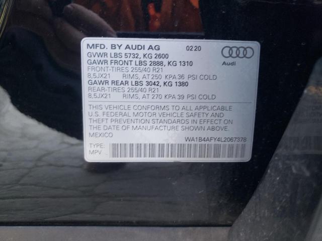 2020 AUDI SQ5 PREMIU WA1B4AFY4L2067378