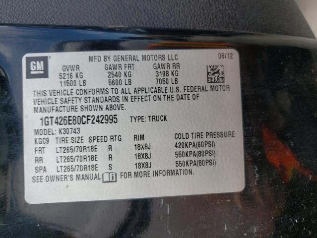 2012 GMC SIERRA K35 1GT426E80CF242995