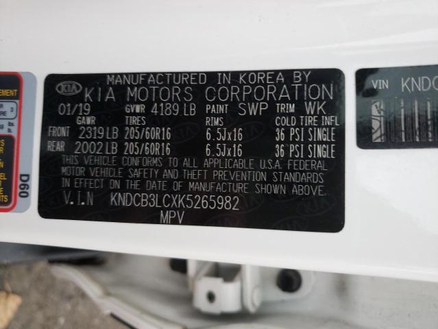 2019 KIA NIRO FE KNDCB3LCXK5265982