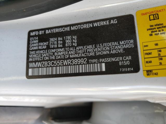 2014 MINI COOPER COU WMWZB3C55EWR38992