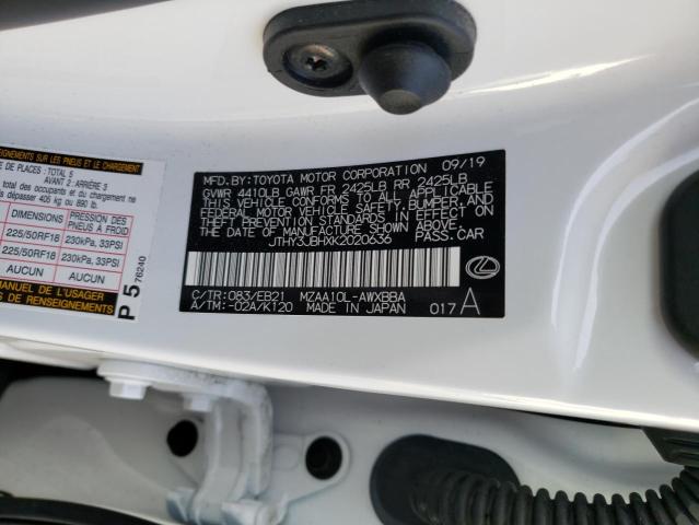2019 LEXUS UX 200 JTHY3JBHXK2020636