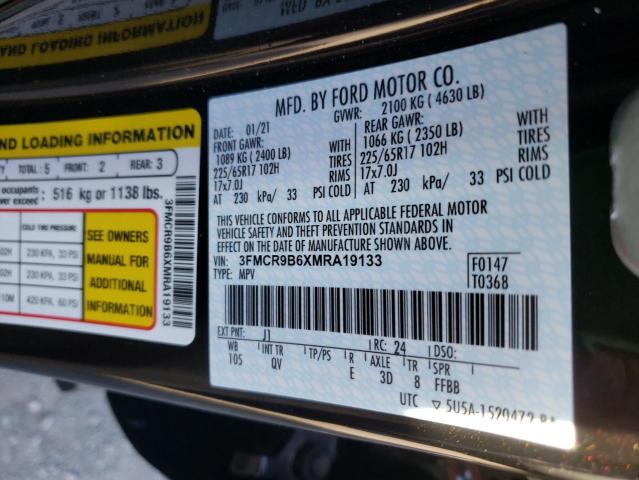 2021 FORD BRONCO SPO 3FMCR9B6XMRA19133
