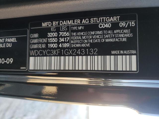 VIN WDCYC3KF1GX243132 2016 Mercedes-Benz G-Class, 550 no.10