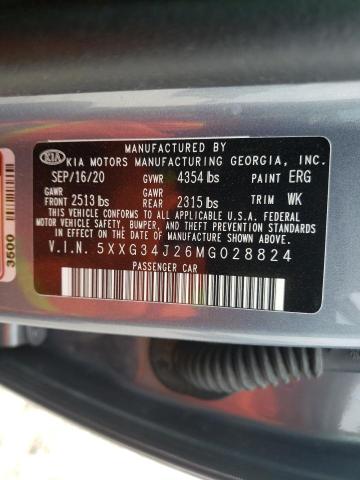 2021 KIA K5 EX 5XXG34J26MG028824
