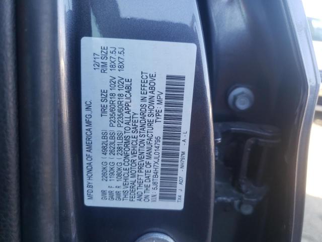 2018 ACURA RDX ADVANC 5J8TB4H7XJL014795