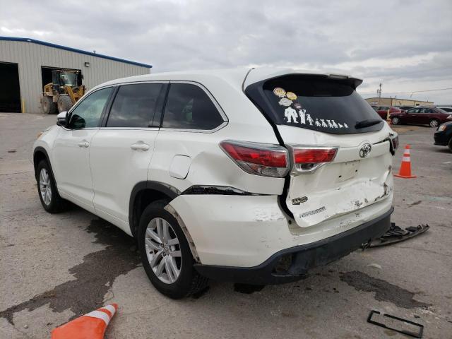 VIN 5TDZKRFH5ES015553 2014 Toyota Highlander, LE no.3