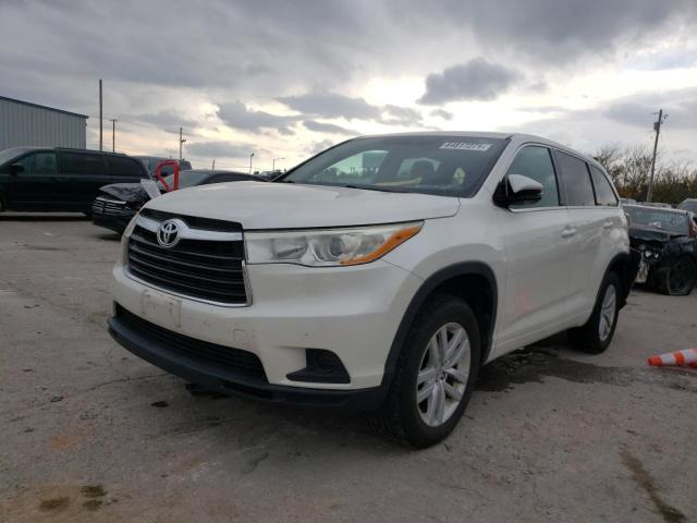 VIN 5TDZKRFH5ES015553 2014 Toyota Highlander, LE no.2