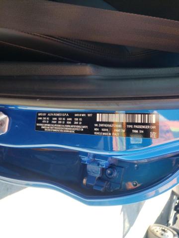 2018 ALFA ROMEO GIULIA QUA ZARFAEAV4J7576980