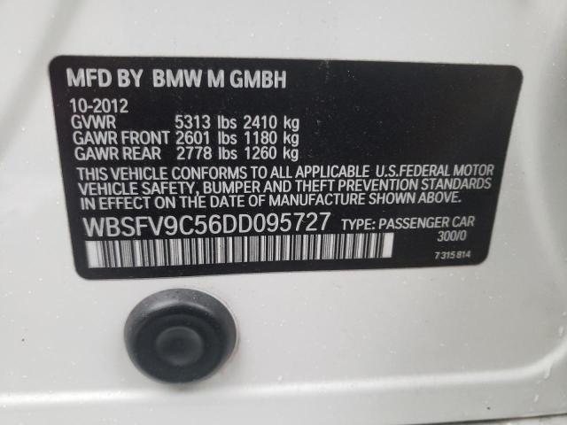 2013 BMW M5 WBSFV9C56DD095727