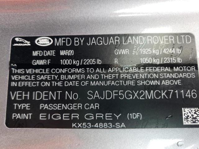 2021 JAGUAR F-TYPE FIR SAJDF5GX2MCK71146