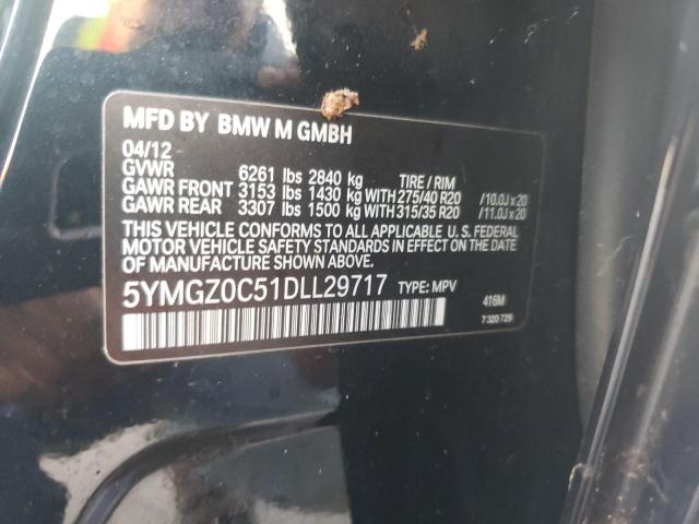 2013 BMW X6 M 5YMGZ0C51DLL29717