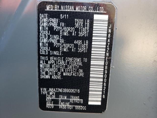 2011 INFINITI QX56 JN8AZ2NE0B9006216