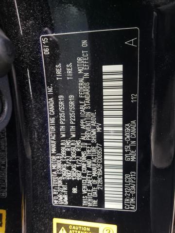 2015 LEXUS RX 450H 2T2BC1BA2FC009577