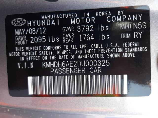 2013 HYUNDAI ELANTRA CO KMHDH6AE2DU000325