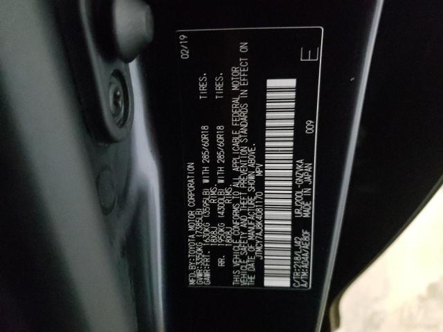 2019 TOYOTA LAND CRUIS JTMCY7AJ8K4081170