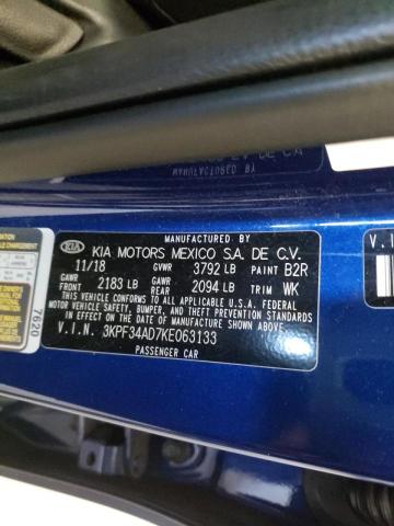 2019 KIA FORTE S 3KPF34AD7KE063133