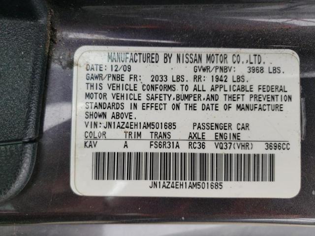 2010 NISSAN 370Z JN1AZ4EH1AM501685