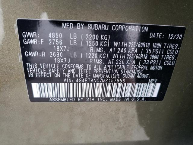 2021 SUBARU OUTBACK LI 4S4BTANC7M3157856