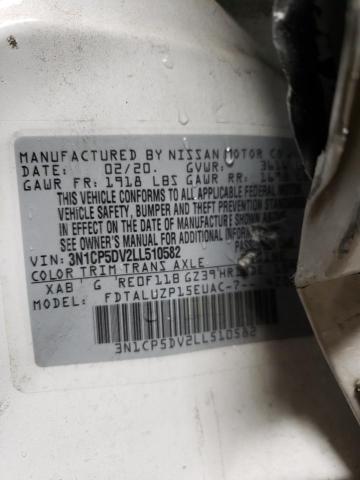 2020 NISSAN KICKS SR 3N1CP5DV2LL510582