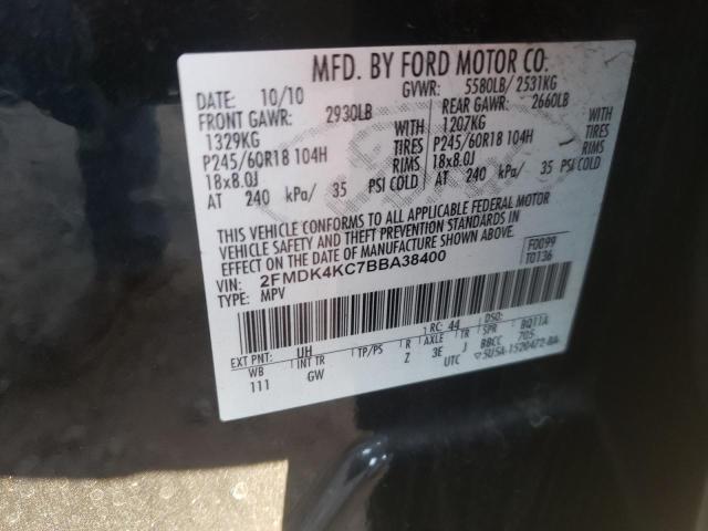2011 FORD EDGE LIMIT 2FMDK4KC7BBA38400