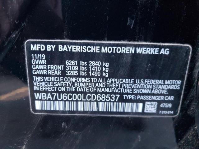 2020 BMW M760 XI WBA7U6C00LCD68537
