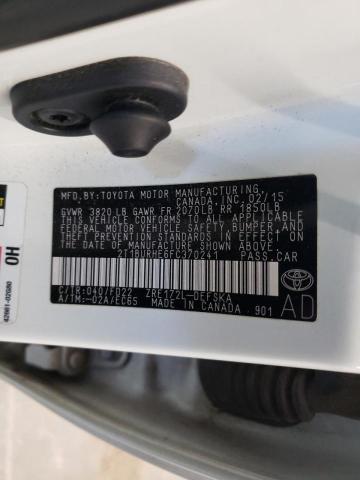 2015 TOYOTA COROLLA S 2T1BURHE6FC370241