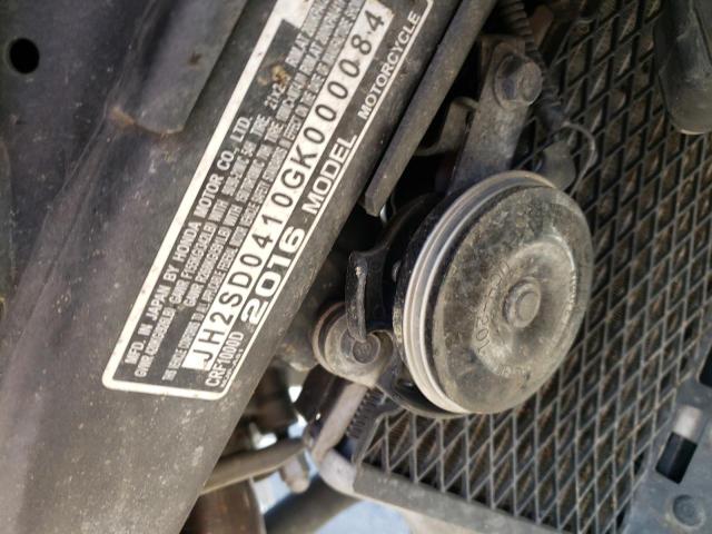 2016 HONDA CRF1000 JH2SD0410GK000084