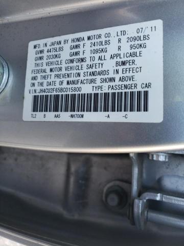 2011 ACURA TSX JH4CU2F65BC015800