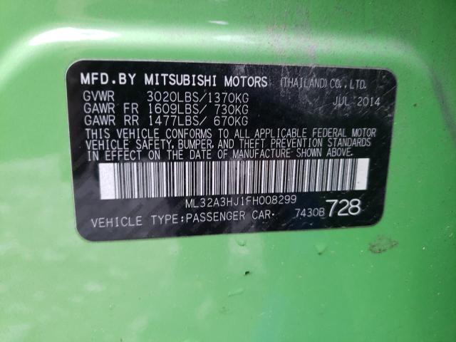 2015 MITSUBISHI MIRAGE DE ML32A3HJ1FH008299