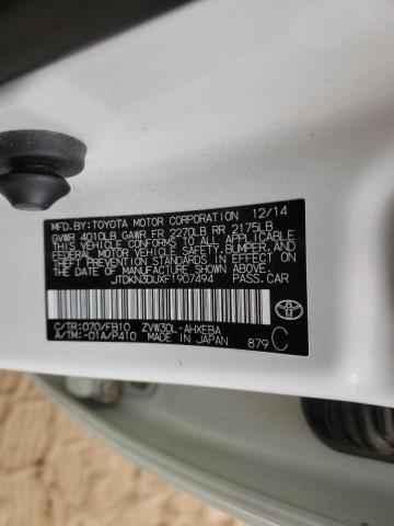 TOYOTA PRIUS 2015 WHITE Photo 10