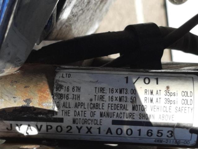 2001 YAMAHA XV1600 AL JYAVP02YX1A001653