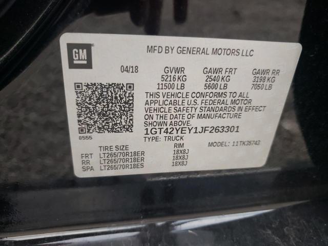 2018 GMC SIERRA K35 1GT42YEY1JF263301