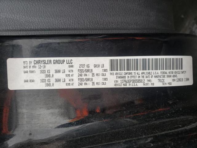 2011 DODGE DAKOTA SLT 1D7RW3GP3BS585812