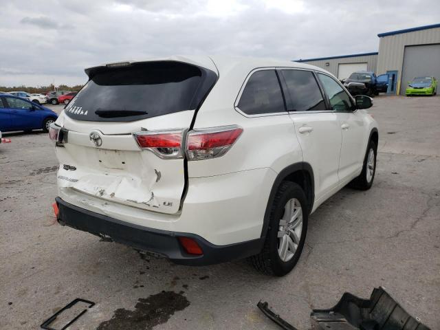 VIN 5TDZKRFH5ES015553 2014 Toyota Highlander, LE no.4