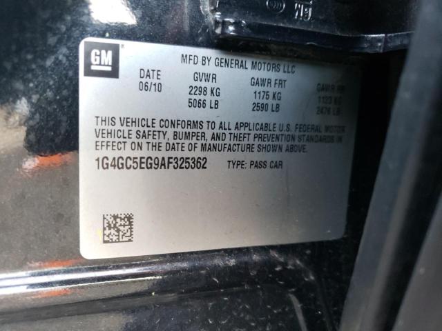 2010 BUICK LACROSSE C 1G4GC5EG9AF325362