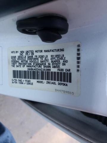 2010 TOYOTA COROLLA BA 1NXBU4EEXAZ191988