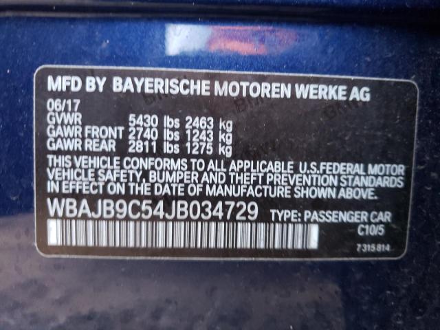 2018 BMW M550XI WBAJB9C54JB034729