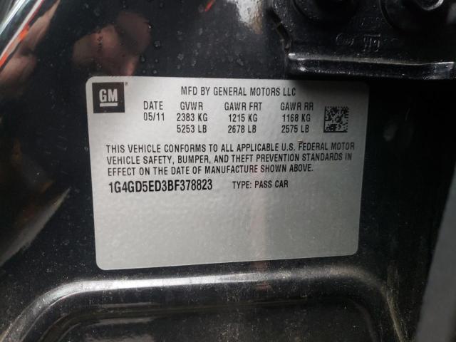 2011 BUICK LACROSSE C 1G4GD5ED3BF378823