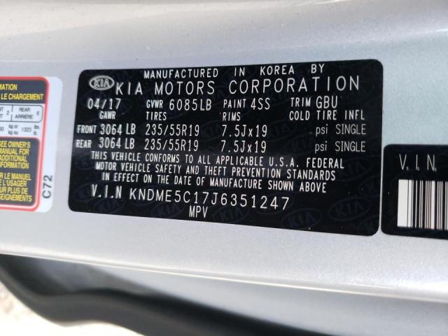 2018 KIA SEDONA SXL KNDME5C17J6351247