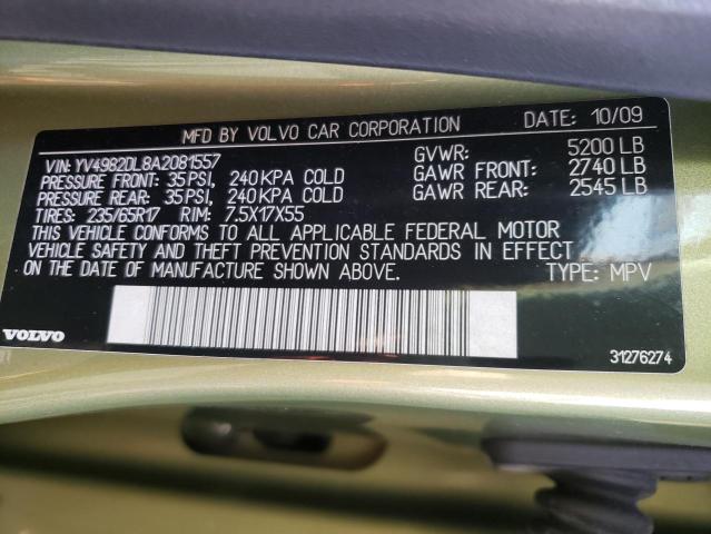 2010 VOLVO XC60 3.2 YV4982DL8A2081557