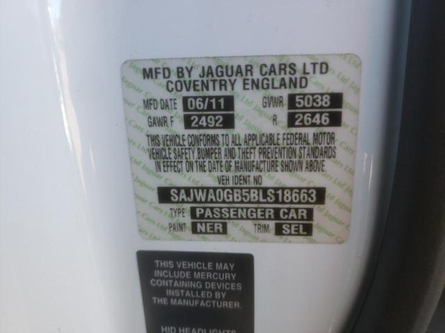 2011 JAGUAR XF PREMIUM SAJWA0GB5BLS18663