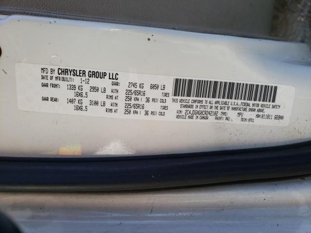 2012 DODGE RAM VAN 2C4JDGAG0CR242102