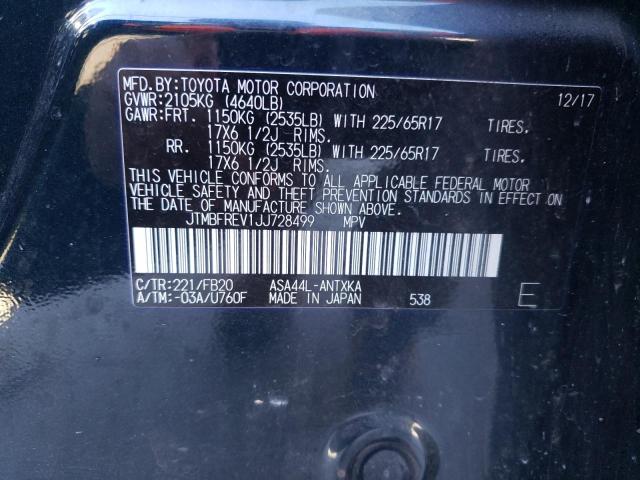 2018 TOYOTA RAV 4 JTMBFREV1JJ728499