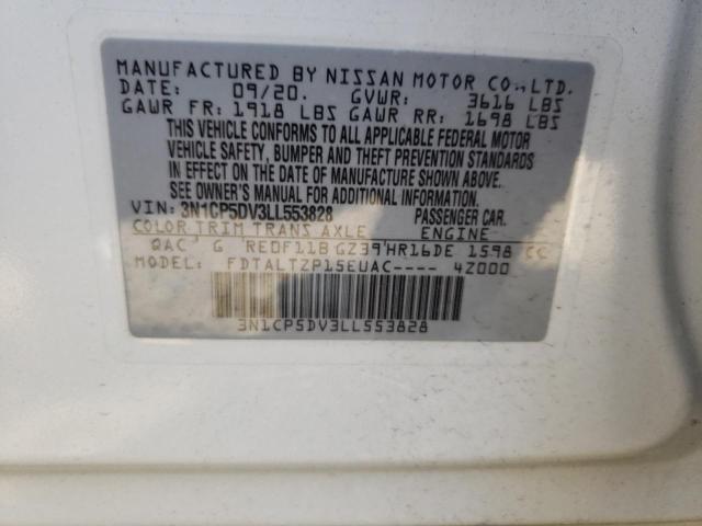 2020 NISSAN KICKS SR 3N1CP5DV3LL553828