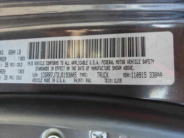 2018 RAM 1500 LARAM - 1C6RR7JT2JS193005