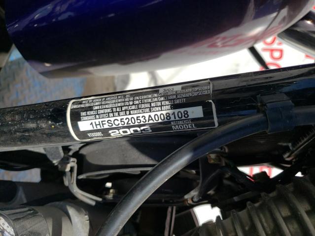 2003 HONDA VT1300 S 1HFSC52053A008108